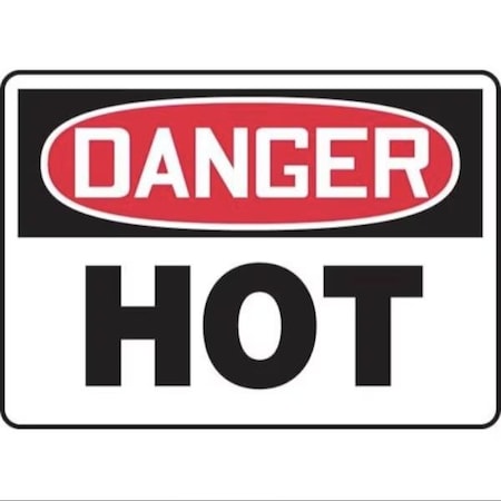 Accuform OSHA DANGER SAFETY SIGN HOT 5 in  X 7 in MCHL122VA
